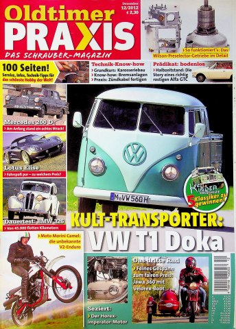 Deckblatt Oldtimer Praxis (12/2012)